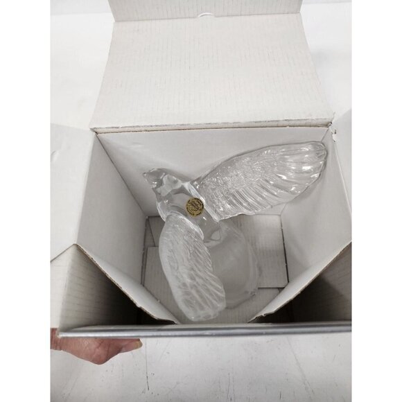 VTG 1993 Cristal D' Arques France Lead Crystal Cut Glass Flying Bird Figurine - Picture 8 of 13
